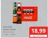 Aktuelle Coca Cola Angebote bei Getränkewelt Dünnwald in Leverkusen Aktuelles versch. Sorten Angebot bei Getränkewelt Dünnwald in Leverkusen ab 18,99 €