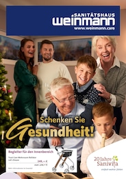 Aktueller Sanitätshaus Weinmann GmbH Sanitätshäuser Prospekt für Göppingen: Schenken Sie Gesundheit! mit 6} Seiten, 12.11.2025 - 31.01.2026