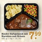 Aktuelles Rinder-Saftgulasch mit Karotten und Erbsen Angebot bei E center in Ludwigshafen (Rhein) ab 7,99 €