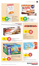 Promos Nutella dans le catalogue "34% EN AVANTAGE CARTE" de Intermarché Super Nutella en promo dans le catalogue Intermarché Super à la page 15