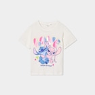 T-shirt manches courtes coton Stitch blanc fille - La Halle T-shirt manches courtes coton Stitch blanc fille à 5,00 € dans le catalogue La Halle