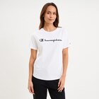 Promo T-shirt manches courtes coton Champion blanc femme à 17,49 € dans le catalogue La Halle à Montauban