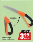 Gartensäge für 3,99 € bei Mäc-Geiz im Angebot Gartensäge im aktuellen Mäc-Geiz Prospekt
