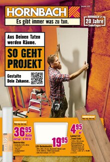 Hornbach Prospekt Aus Deinen Taten werden Räume. mit  Seiten