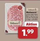 Aktuelle Mettwurst Angebote bei combi in Bielefeld Aktuelles Mettwurst grob Angebot bei combi in Bielefeld ab 1,99 €