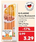 Curry-Bockwurst von K-CLASSIC im aktuellen Kaufland Prospekt für 3,29 €