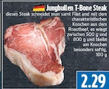 Jungbullen T-Bone Steak bei EDEKA im Lollar Prospekt für 2,29 €