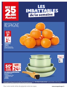 Prospectus Auchan Hypermarché de la semaine "MES 25 JOURS Auchan" avec 2 pages, valide du 05/11/2024 au 11/11/2024 pour Bosserville et alentours