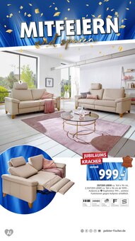 Sofa im aktuellen Polstermöbel Fischer Prospekt (Heidelberg) Sofa im Polstermöbel Fischer Prospekt "JUBILÄUM" mit 31 Seiten (Heidelberg)