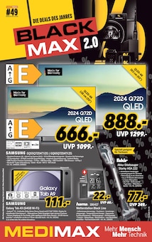 MEDIMAX Prospekt DIE DEALS DES JAHRES - BLACK MAX 2.0 mit  Seiten in Senftenberg und Umgebung