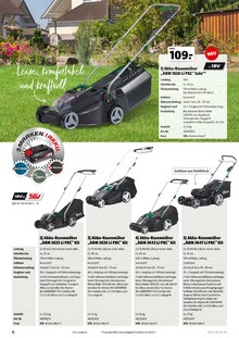 Rasenmäher im Hagebaumarkt Prospekt "Gartentechnik & Bewässerung" mit 56 Seiten (Lübeck)