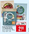 Katzen- oder Hundenahrung im Angebot bei Marktkauf in Filderstadt Katzen- oder Hundenahrung Angebote von Purina One bei Marktkauf Filderstadt für 2,99 €