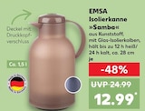 Isolierkanne Samba von EMSA für 12,99 € bei Kaufland im Angebot Isolierkanne Samba von EMSA im aktuellen Kaufland Prospekt