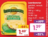 Leerdammer bei Netto Marken-Discount im Prospekt "" für 1,29 €