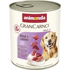 Aktuelles Animonda Dog Dose GranCarno Adult Rind & Lamm 800 g Angebot bei Zookauf in Hagen (Stadt der FernUniversität) ab 2,49 €