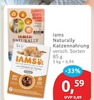 Naturally Katzennahrung von IAMS für 0,59 € bei budni im Angebot Naturally Katzennahrung von IAMS im aktuellen budni Prospekt