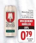 Münchner Hell von Spaten für 0,79 € bei E center im Angebot Münchner Hell von Spaten im aktuellen E center Prospekt