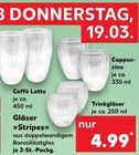 Caffè Latte Gläser Angebote bei Kaufland Pirmasens für 4,99 €