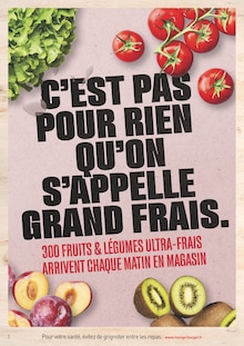 Catalogue Grand Frais à L'Isle-d'Abeau cette semaine, valable du 25/08/2025 au 06/09/2025 Prospectus Grand Frais à L'Isle-d'Abeau, "IL Y A DE QUOI EN FAIRE TOUT UN PLAT.", 4 pages de promos valables du 25/08/2025 au 06/09/2025