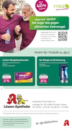 mea - meine apotheke Apotheken Prospekt der aktuellen Woche mit 4 Seiten, gültig von 01.04.2026 bis 30.04.2026, in Büdingen und Umgebung Aktueller mea - meine apotheke Apotheken Prospekt in Büdingen und Umgebung, "Unsere April-Angebote" mit 4 Seiten, 01.04.2026 - 30.04.2026