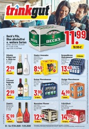 Aktueller Trinkgut Prospekt mit Becks, "Aktuelle Angebote", Seite 1