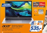 Notebook Aspire 3 (A315-44P-R844) bei expert im Traunreut Prospekt für 535,00 €