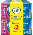 Boîte Mouchoirs Classic+ Pur Blanc Lotus à 4,70 € dans le catalogue Auchan Hypermarché