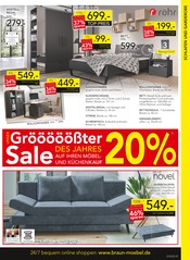 Sofa im BRAUN Möbel-Center Prospekt in Albstadt Aktueller BRAUN Möbel-Center Prospekt mit Sofa, "Gröööößter Sale des Jahres", Seite 7