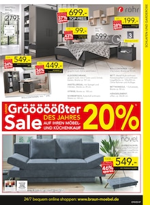 Sofa im aktuellen BRAUN Möbel-Center Prospekt (Freiburg (Breisgau)) Sofa im BRAUN Möbel-Center Prospekt "Gröööößter Sale des Jahres" mit 8 Seiten (Freiburg (Breisgau))