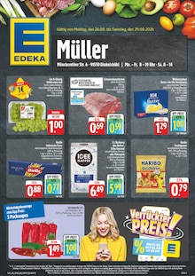 EDEKA Dinkelsbühl Prospekt der aktuellen Woche, gültig von 24.08.2026 bis 29.08.2026 Aktueller EDEKA Dinkelsbühl Prospekt "Wir lieben Lebensmittel!" mit 8 Seiten
