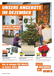 OBI Prospekt "UNSERE ANGEBOTE IM DEZEMBER", 4 Seiten, 01.12.2023 - 31.12.2023 OBI Prospekt "UNSERE ANGEBOTE IM DEZEMBER", 4 Seiten, 01.12.2023 - 31.12.2023