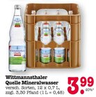 Mineralwasser Angebote von Wittmannsthaler Quelle bei E center Baden-Baden für 3,99 €