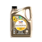 Huile 5W30 Total Quartz Ineo ECS / LL ou  Elf Full tech C4/C3/R 5L - TOTAL en promo chez Carrefour Dunkerque à 53,90 €