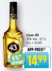 Licor 43 im Angebot bei E center in Nürtingen Licor 43 Angebote von Licor 43 bei E center Nürtingen für 14,99 €