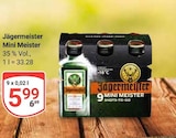 Mini Meister Angebote von Jägermeister bei GLOBUS Wolfenbüttel für 5,99 €