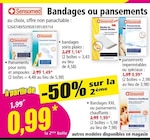 Bandages ou pansements - Sensomed en promo chez Norma Mulhouse à 0,99 €