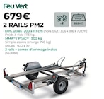 2 RAILS PM2 - Feu Vert - Feu Vert 2 RAILS PM2 - Feu Vert à 679,00 € dans le catalogue Feu Vert