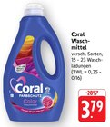 Waschmittel Angebote von Coral bei EDEKA Tübingen für 3,79 €