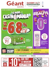 Catalogue Géant Casino à Paris, avec 74 pages Prospectus Géant Casino à Paris, "Le mois Casinomania", 74 pages, 16/05/2022 - 29/05/2022