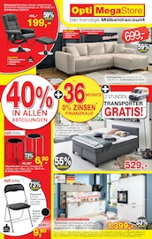 Hocker im Opti-Megastore Prospekt in Schweinfurt Aktueller Opti-Megastore Prospekt mit Hocker, "Mega Rabatt", Seite 1