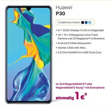 Smartphone P30 bei A-Team Mobilfunk-Concept GmbH in Bergisch Gladbach Smartphone P30 im Angebot bei A-Team Mobilfunk-Concept GmbH Bergisch Gladbach für 1,00 €
