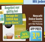Dolce Gusto Kaffeekapseln Angebote von Nescafé bei EDEKA Augsburg für 3,79 €