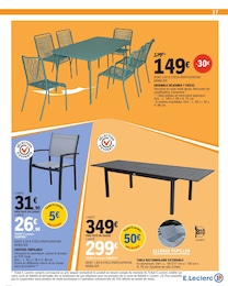 Offre Table De Jardin dans le catalogue E.Leclerc du moment à la page 37