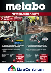 Aktueller i&M BauCentrum Baumarkt Prospekt in Pegau und Umgebung, "Metabo-Aktionssets – Jetzt ZUGREIFEN!" mit 4 Seiten, 23.05.2024 - 31.03.2025