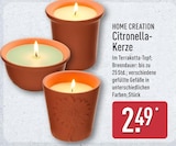 ALDI Nord Erdeborn - Citronella-Kerze Angebot im Prospekt Citronella-Kerze bei ALDI Nord im Erdeborn Prospekt für 2,49 €