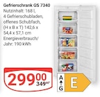 Aktuelle Gefriertruhe Angebote bei GLOBUS in Oberhausen Aktuelles Gefrierschrank GS 7340 Angebot bei GLOBUS in Oberhausen ab 299,00 €