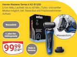 Herren-Rasierer Series 6 62-B1200 Angebote von Braun bei GLOBUS Mannheim für 99,99 €