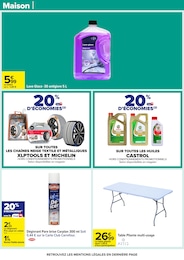 Prix et réduction Table Pliante dans le prospectus Carrefour en cours Offre Table Pliante dans le catalogue Carrefour du moment à la page 79
