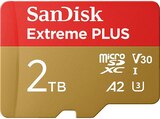 Extreme® PLUS microSDXC™ UHS-I-Karte, SDXC microSD, 2 TB, 250 MB/s im MediaMarkt Saturn Prospekt Extreme® PLUS microSDXC™ UHS-I-Karte, SDXC microSD, 2 TB, 250 MB/s von SANDISK im aktuellen MediaMarkt Saturn Prospekt für 269,99 €