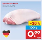 Spanferkel-Keule Angebote bei Netto Marken-Discount Kaufbeuren für 0,99 €